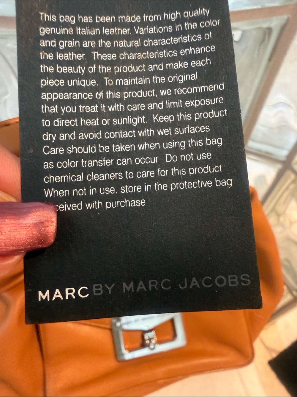 Marc by Marc Jacobs Bianca Leather Hobo Bag in Tan/Cognac Brown Pebble Leather. - Picture 17 of 17